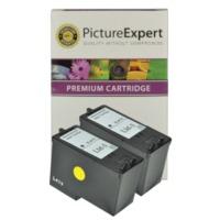 lexmark 3 18c1530e compatible black ink cartridge no3 x 2