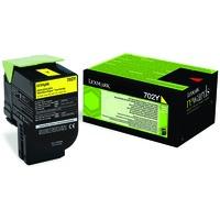 Lexmark 70C20Y0 (702Y) Original Yellow Toner Cartridge