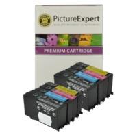 Lexmark 100xl Bk/C/M/Y x2, 8 pack Compatible High Yield Ink Cartridges