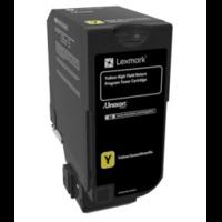 Lexmark 74C2HY0 Original High Capacity Yellow Return Program Toner Cartridge