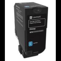 lexmark 74c2hc0 original high capacity cyan return program toner cartr ...