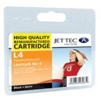 lexmark no4 black remanufactured ink cartridge by jettec l4