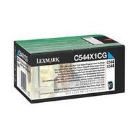 lexmark c544x1cg cyan return program toner cartridge