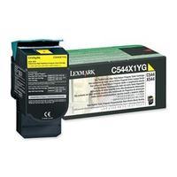 lexmark c544x1yg yellow return program toner cartridge