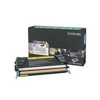 lexmark c736h1yg yellow return program toner cartridge