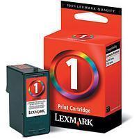 Lexmark No.1 Colour Ink Cartridge Twin Pack