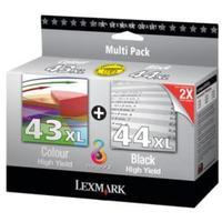 Lexmark No.43/44 XL Ink Cartridge Combo Pack