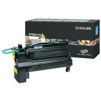 Lexmark X792X1YG Yellow Return Programme Toner Cartridge