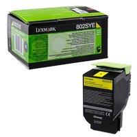 Lexmark 802SYE 2K Yellow Corporate Toner Cartridge