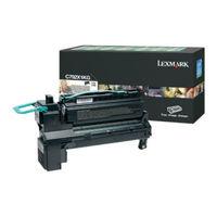 lexmark c792e black extra hy return programme toner