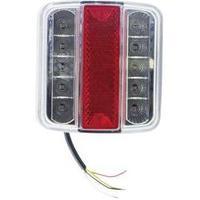 LEDs Trailer tail light left 12 V Red, Silver Berger & Schröter Clear glass