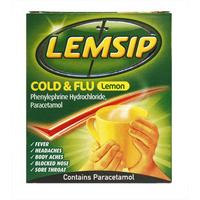 lemsip cold flu lemon flavour sachets 5