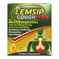 Lemsip Cough Max Lemon Flavour Sachets 10