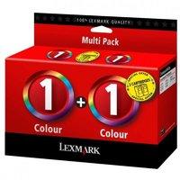 Lexmark No.1 Twin Pack Colour Ink Cartridges