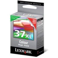 Lexmark Cartridge No. 37XL - Print cartridge - High Yield - 1 x colour (cyan, magenta, yellow) - 500 pages - LRP