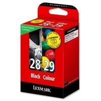 lexmark no 28 black and no 29 colour ink cartridges