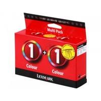 Lexmark Twin-Pack No 1 colour Ink Cartridgex 2