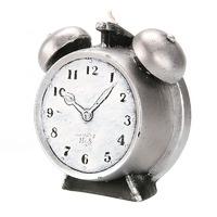 Levin Brothers Small Clock Candle Silver