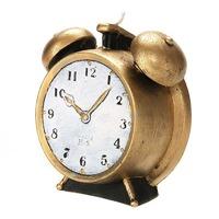 Levin Brothers Large Clock Candle Gold