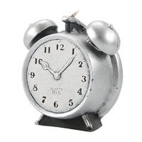 Levin Brothers Large Clock Candle Silver