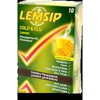 Lemsip Cold+Flu Sachets Lemon - 10 pack