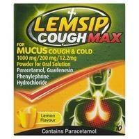 Lemsip Mucus Cough & Cold Lemon Flavour Sachets 10s