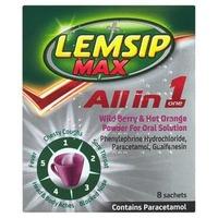 Lemsip All in One Hot Berry & Orange Flavour Sachets 8s
