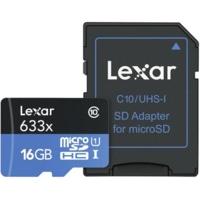 lexar high performance 633x microsdhc 16gb uhs i lsdmi16gbbeu633a