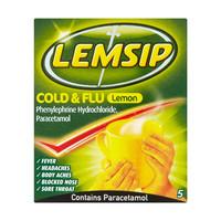 lemsip cold flu lemon sachets