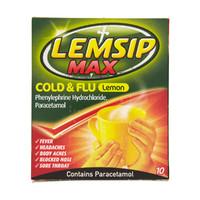 lemsip max cold flu lemon sachets