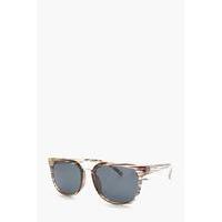 lense clubmaster sunglasses black