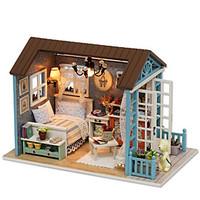 LED Lighting DIY KIT House Model Building Toy Plastic Paper Wood Resin Children\'s