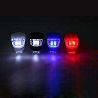 LED Cycling Safe Light Warning CR2032 Battery Blue Red Warm White Cycling/Bike Outdoor Silicone Light Rear Light Front Light