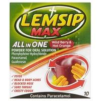 Lemsip Max All in One Wild Berry & Hot Orange Powder