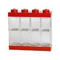 LEGO Minifigure Display Case Small (8 Figure) Red