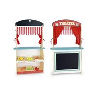 leomark wooden shop and theatre 2 in 1 play set