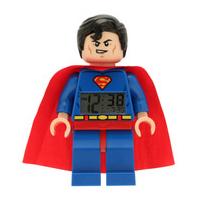 LEGO DC Comics Super Heroes Superman Mini Figure Clock