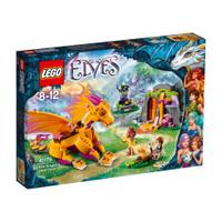 lego elves fire dragons lava cave 41175