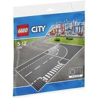 lego city 7281 t junction and curved road plates