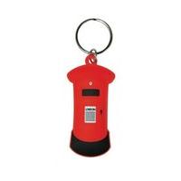 letter box soft 3d rubber key chain ring