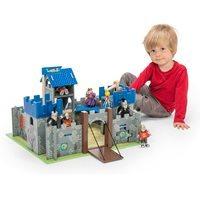 le toy van excalibur wooden castle with drawbridge