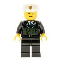 lego city policeman mini figure clock