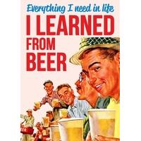 Learned from Beer