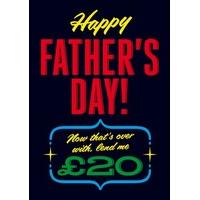 lend me 20 fathers day card