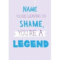 Legend | Personalised Leaving card