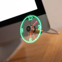 led clock fan