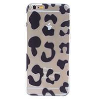 leopard print pattern transparent pc hard cover for iphone 6