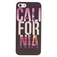 Letters and Landscape Design PC Hard Case for iPhone 5/5S