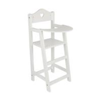 legler white wooden doll highchair