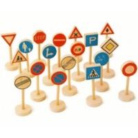 Legler Set Of 18 Wooden Traffic Signs